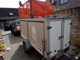 Gesloten aanhanger MTM 2000kg met dakrek